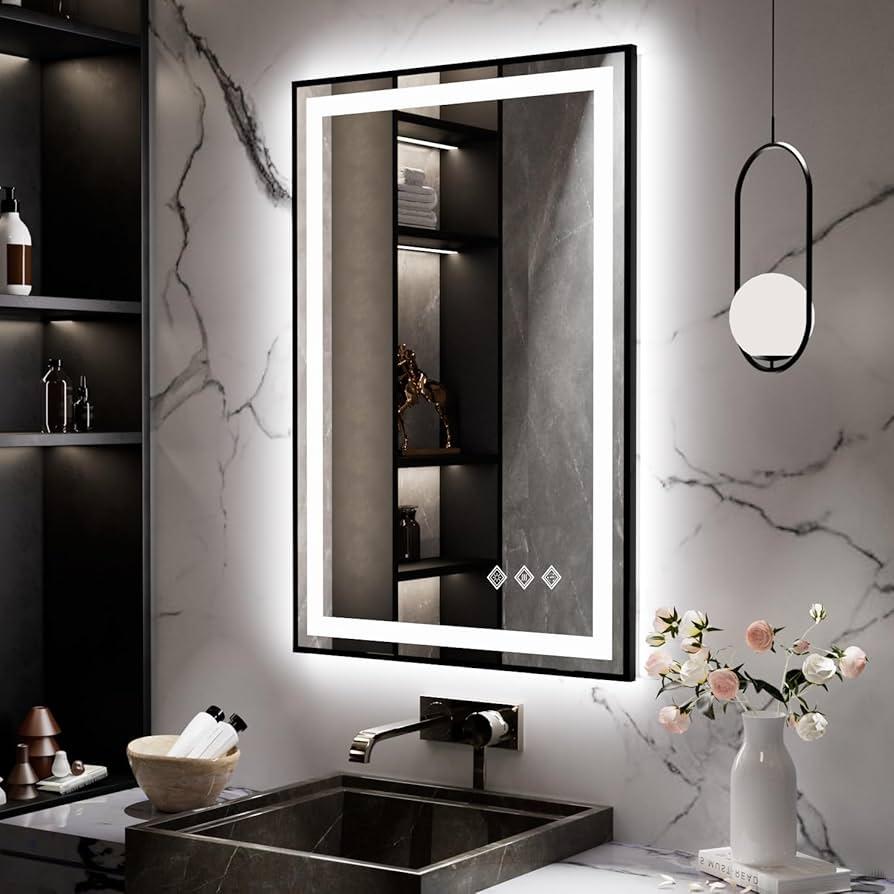 Well-placed mirrors to enhance light in your chalet bathroom