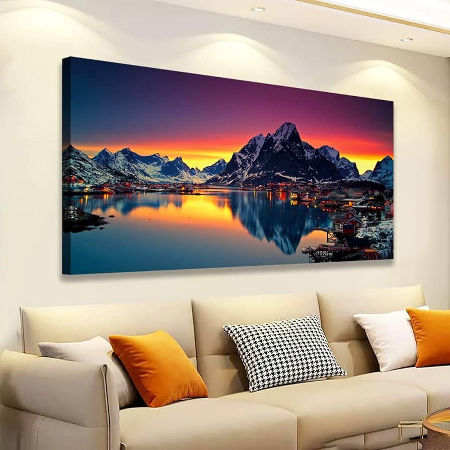 Hang ⁣landscape artwork to evoke nature within your earthy living room ⁣aesthetic