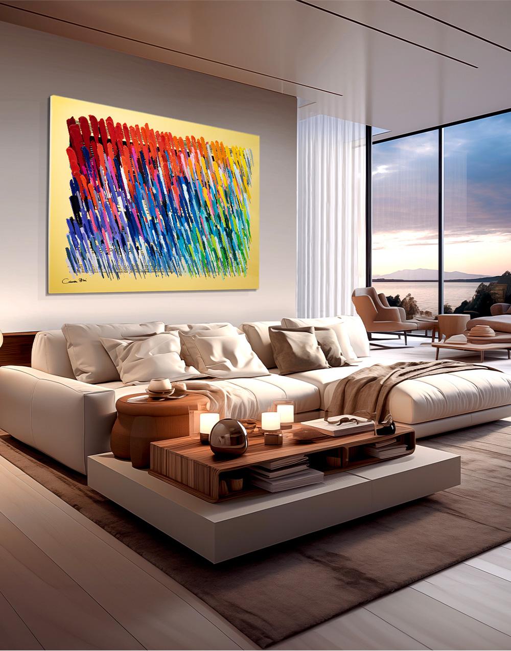 Showcase personal artwork ​to make ​your contemporary living room uniquely⁤ yours