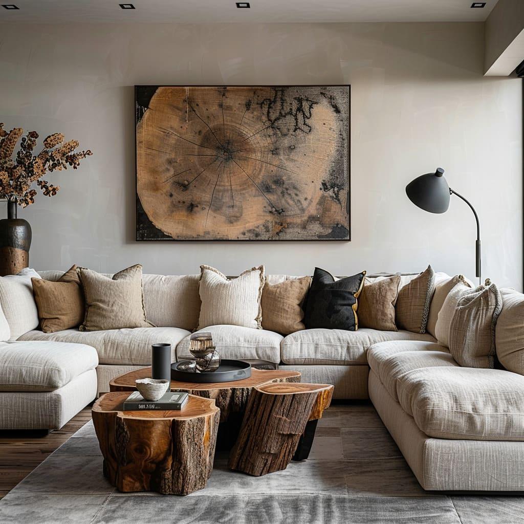 Choose sustainably sourced furnishings to reflect your values in your Earthy ‌Living Room