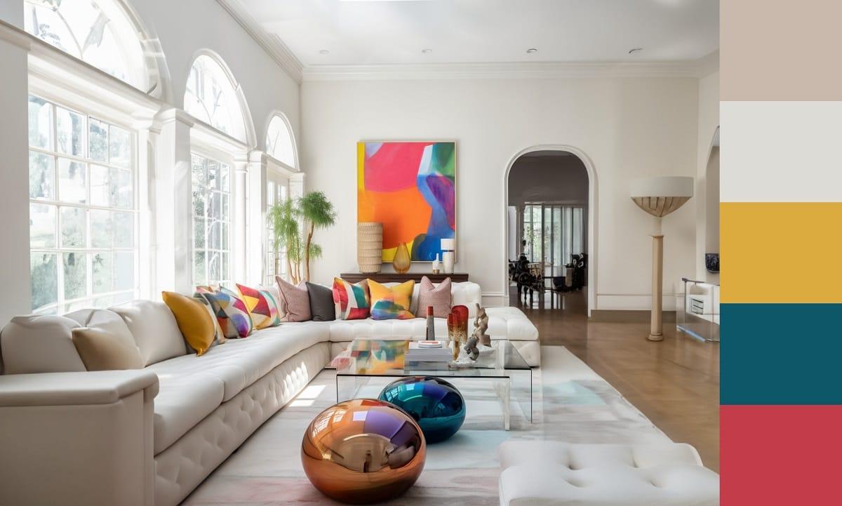 Design a cohesive color scheme ‍for a polished look in your contemporary living ⁣room