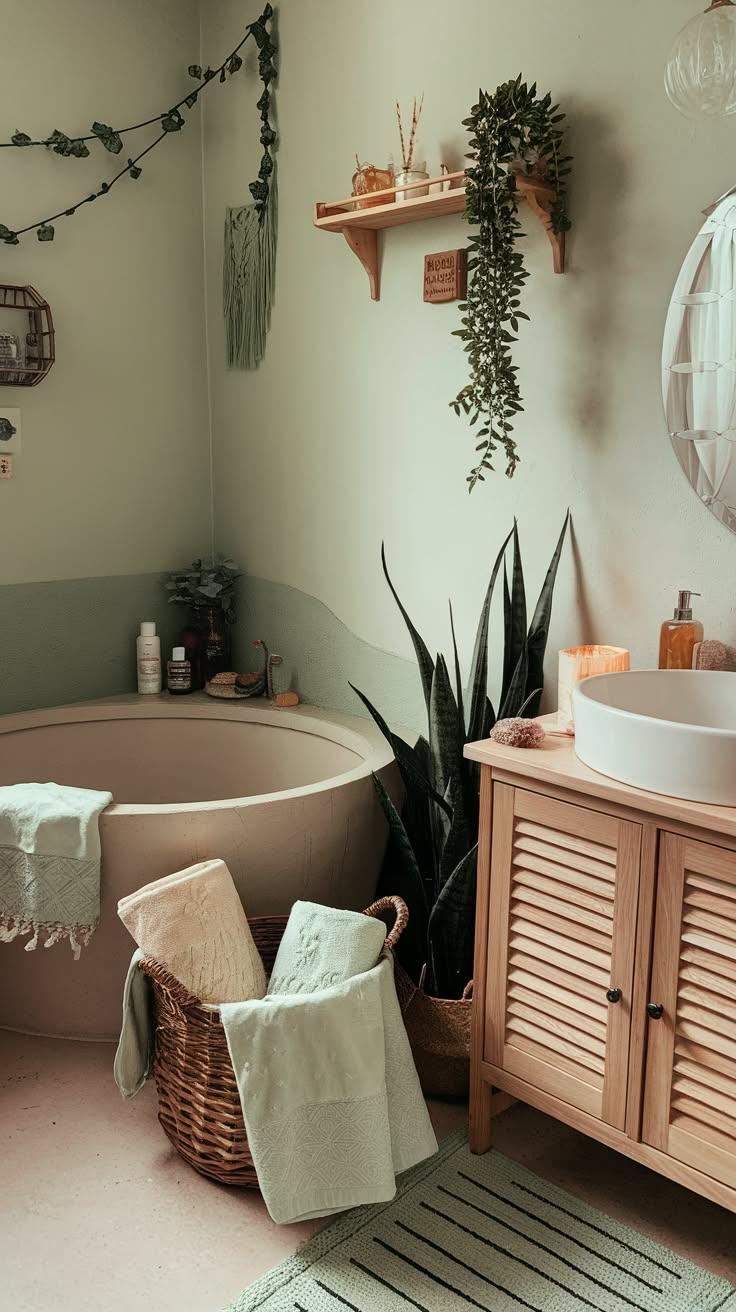 Use ‍playful textiles for a fun ⁣vibe​ in your boho ​bathroom