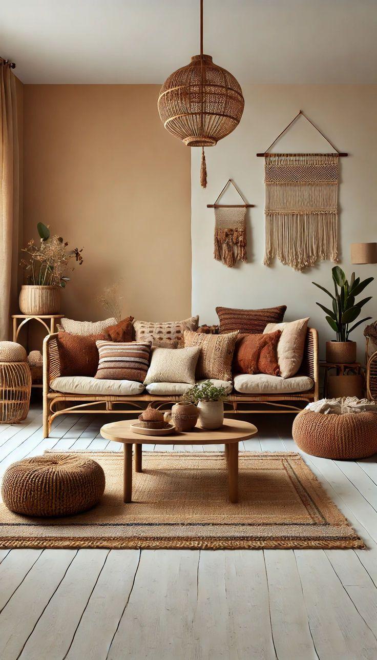 Integrate woven textures⁤ to enhance the cozy ⁢vibe of your Earthy Living Room