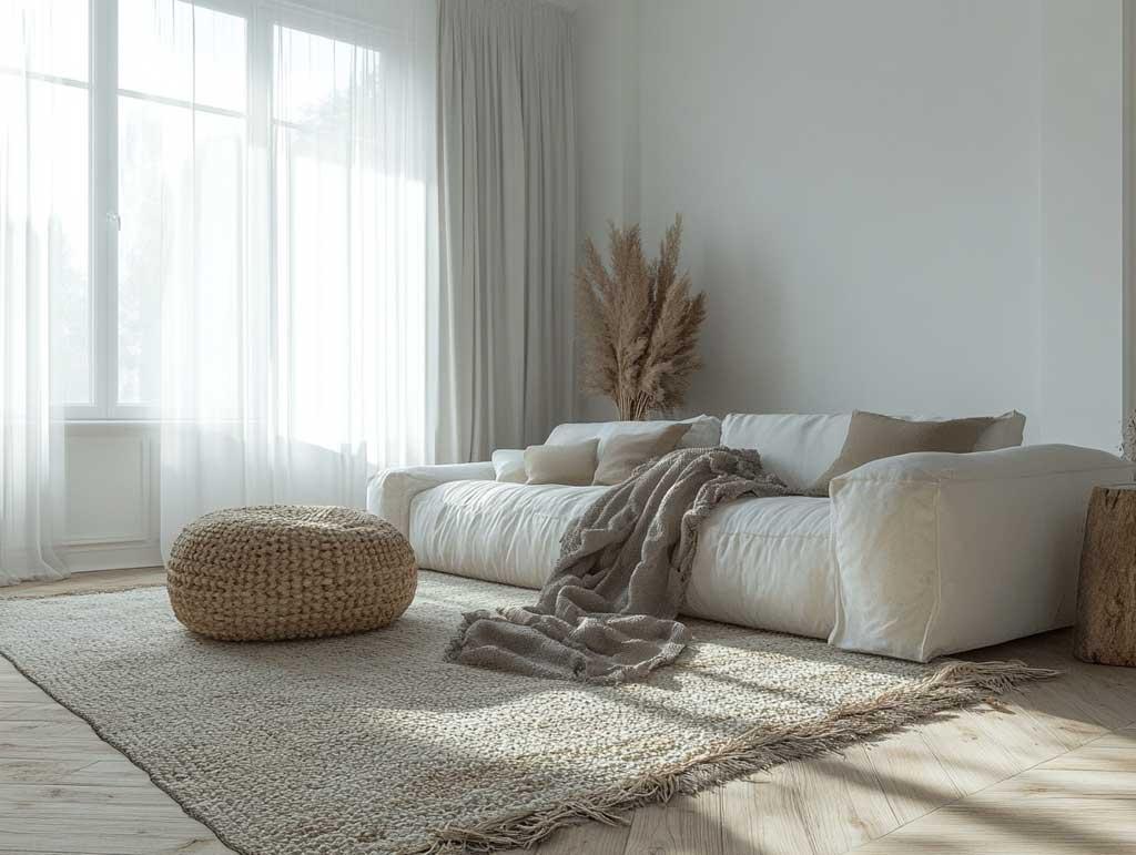 Use ⁢textured materials ⁢like wool and linen for added depth ​in your ‍contemporary living​ room