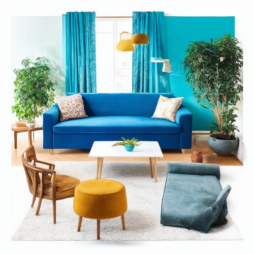 Streamline furniture to maintain ⁤an open flow in ⁤your blue living room