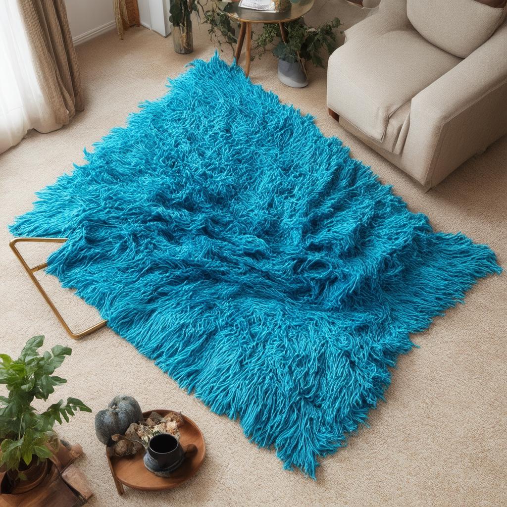 Incorporate a cozy ‍blue throw blanket ⁢for warmth in your⁢ living room