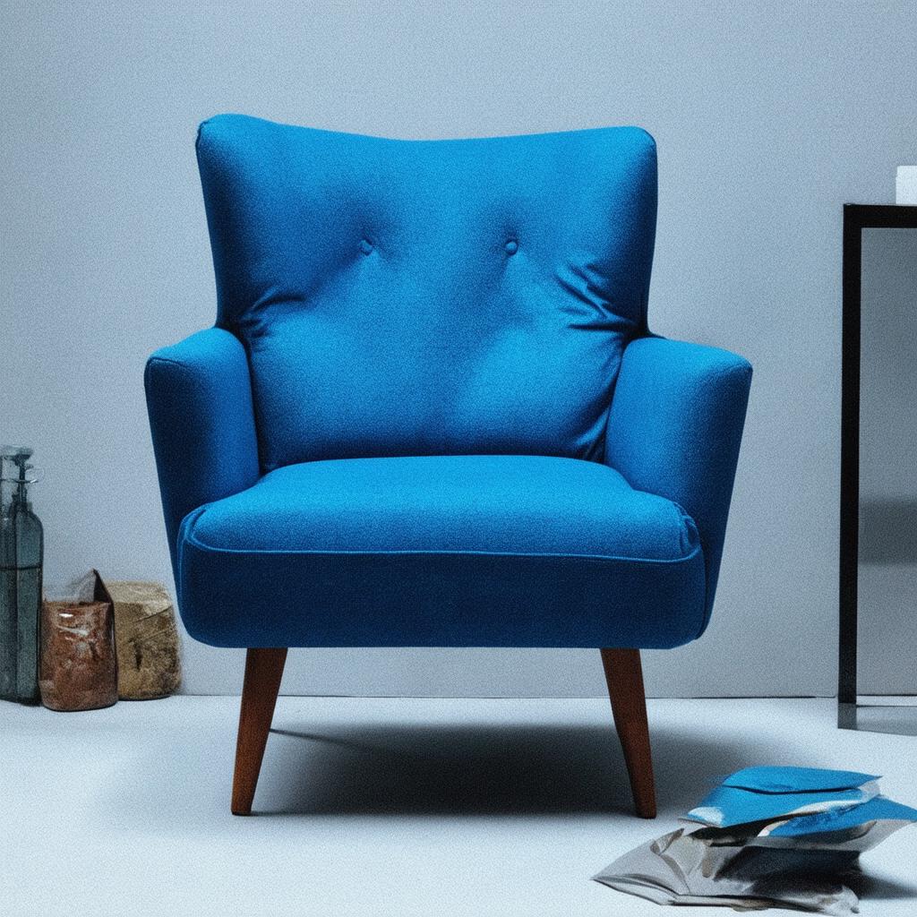 Invest in a stylish blue accent chair for extra seating and flair