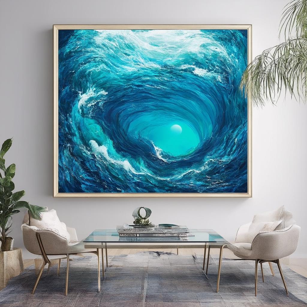 Create harmony with ocean-inspired blue living room decor