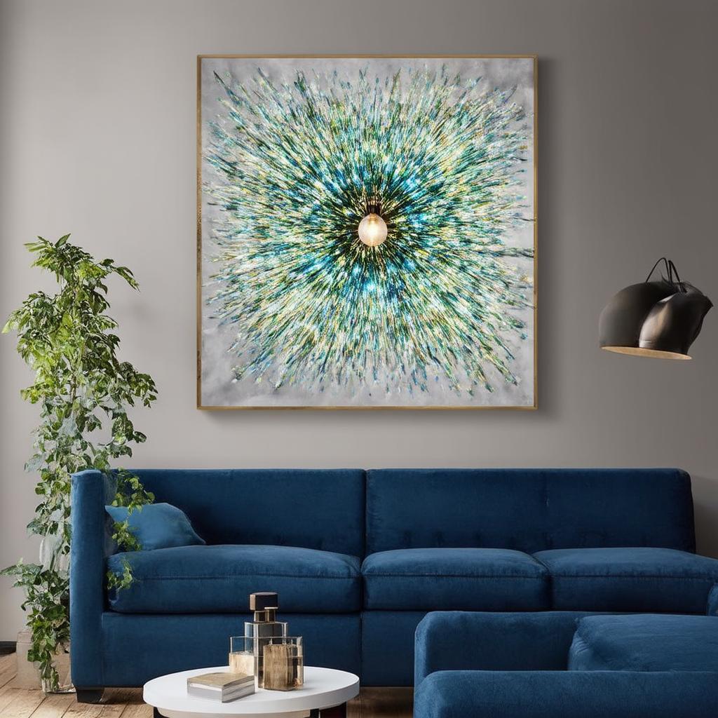 Choose a unique light fixture to become a focal⁤ point ‌in your blue living room