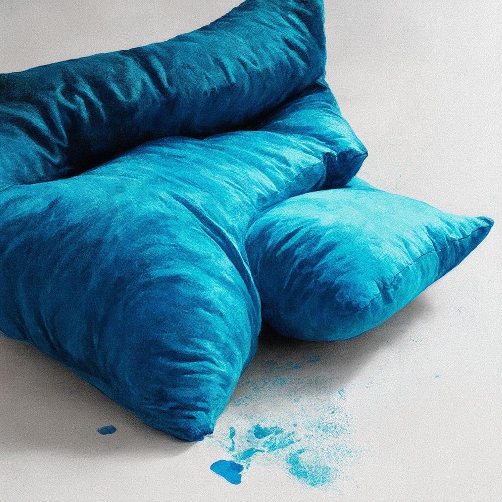 Use blue accent pillows for a‍ pop of color⁤ contrast