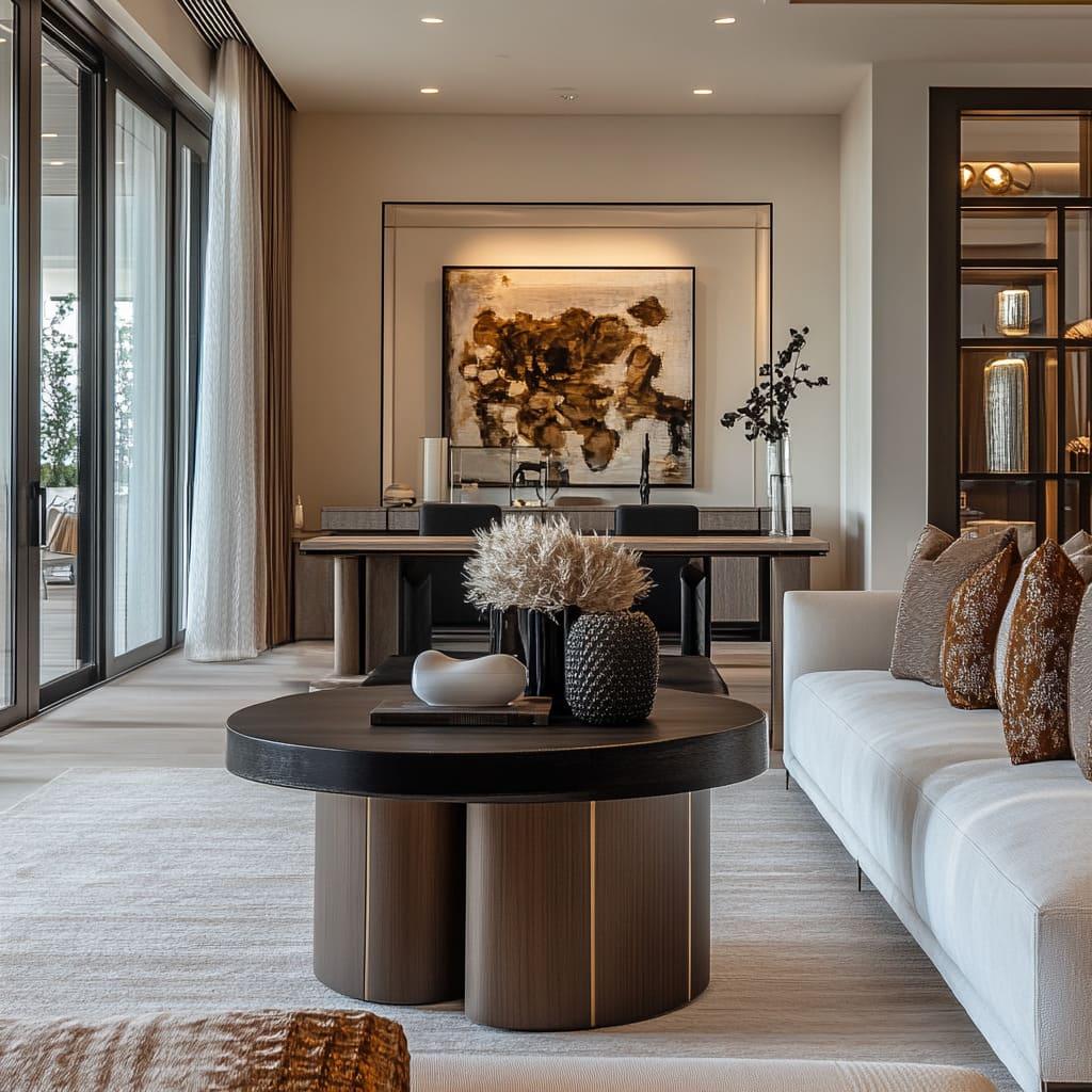 Modern Living Room: Use sleek furniture and bold artwork for a⁢ contemporary look