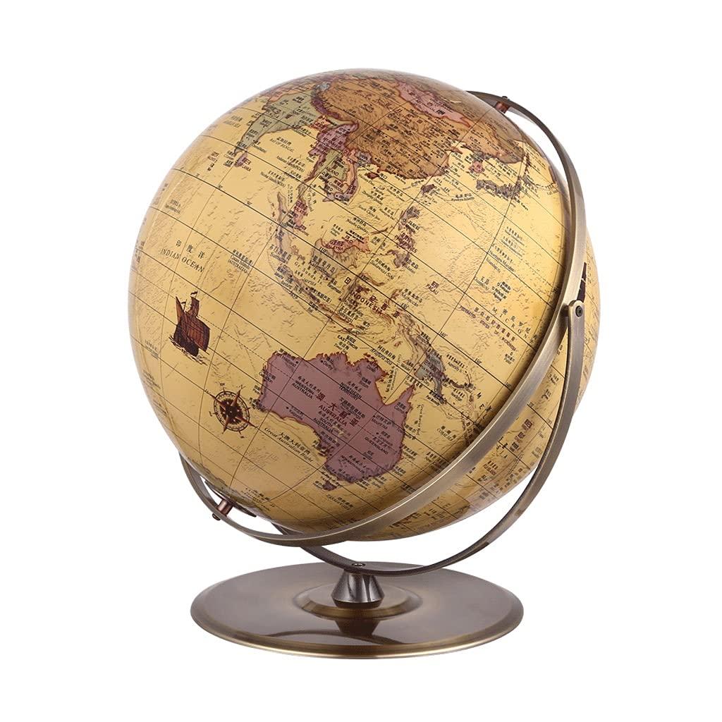 Include whimsical accents like a vintage globe for a playful element in your Vintage Living Room