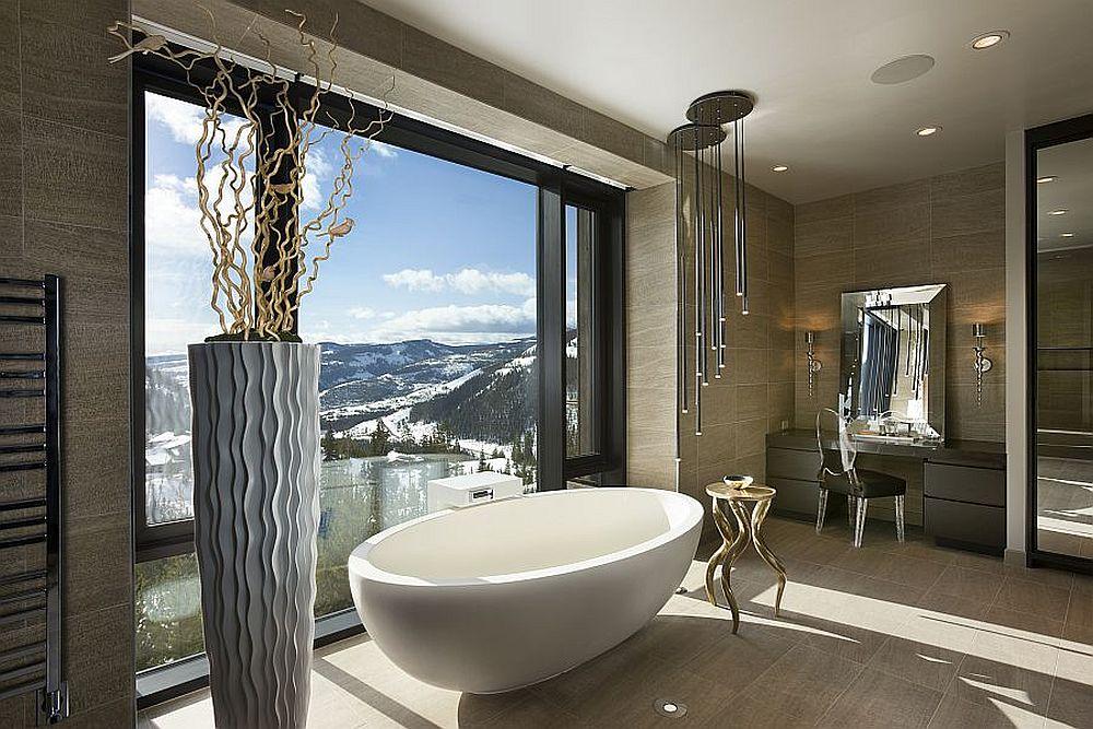 Opt for‍ large windows in‌ your Chalet⁣ Bathroom for mountain views