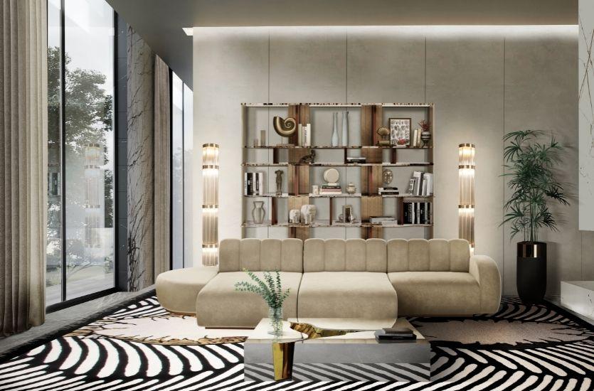 Introduce a modular sofa for flexibility in your contemporary living room