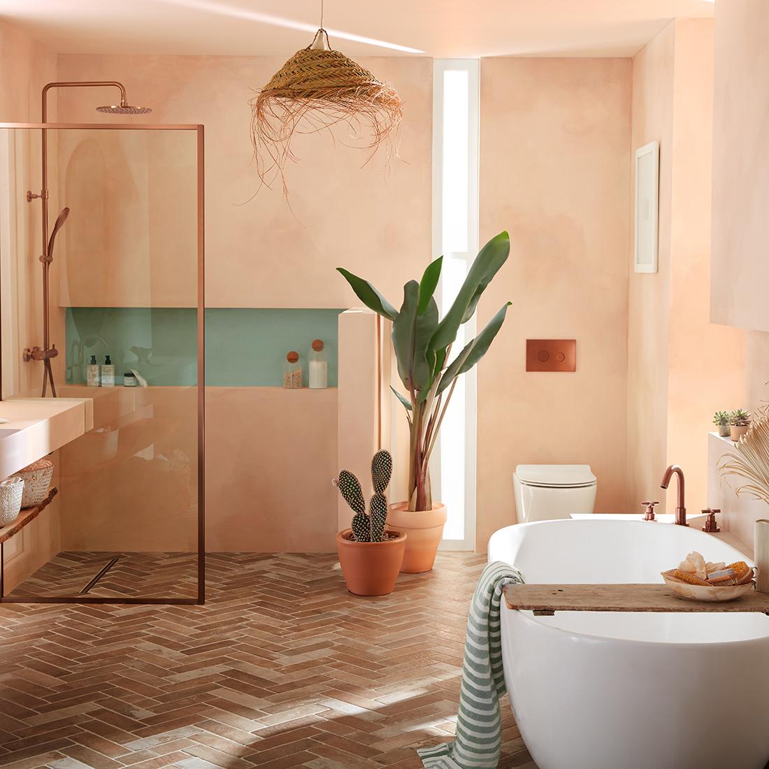 Incorporate ambient lighting to create a cozy‌ boho bathroom ⁤atmosphere