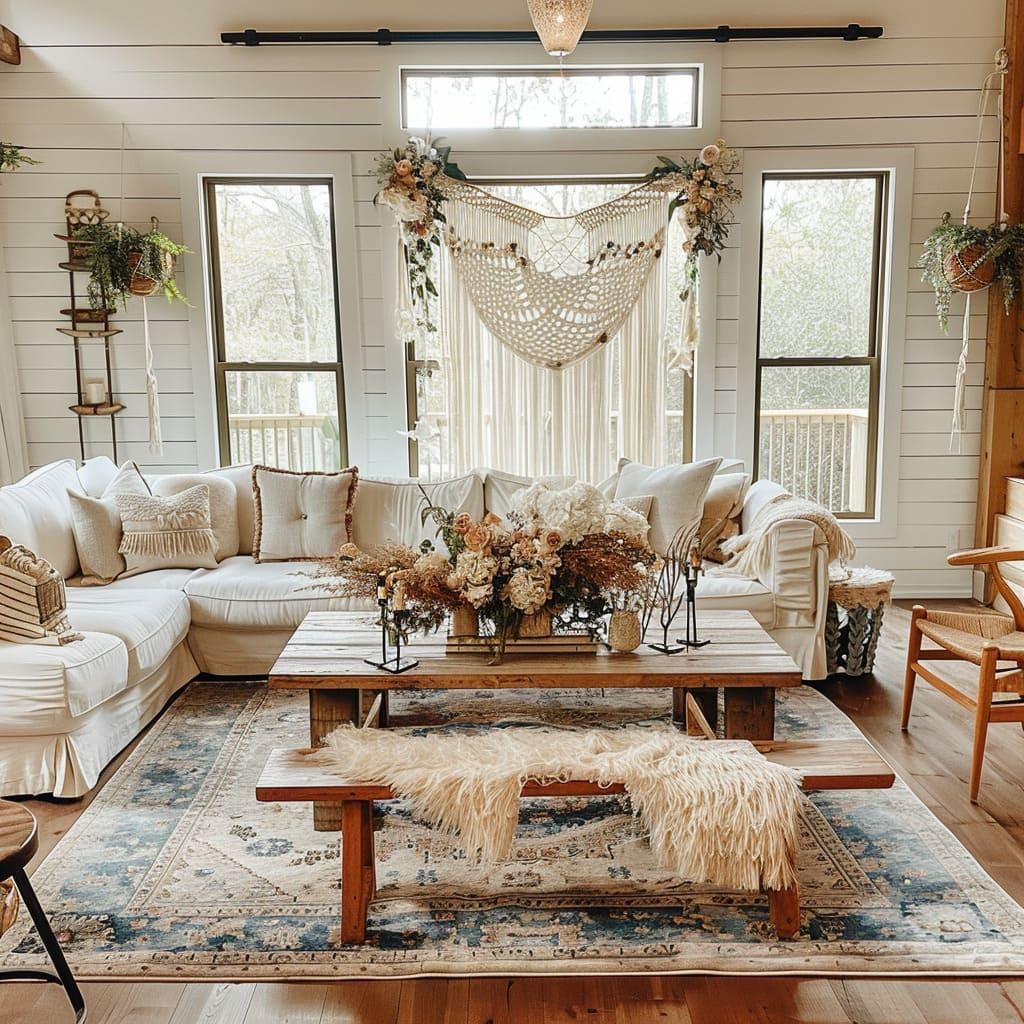 Layer soft textiles like linen and cotton for a cozy, earthy living​ room‌ vibe