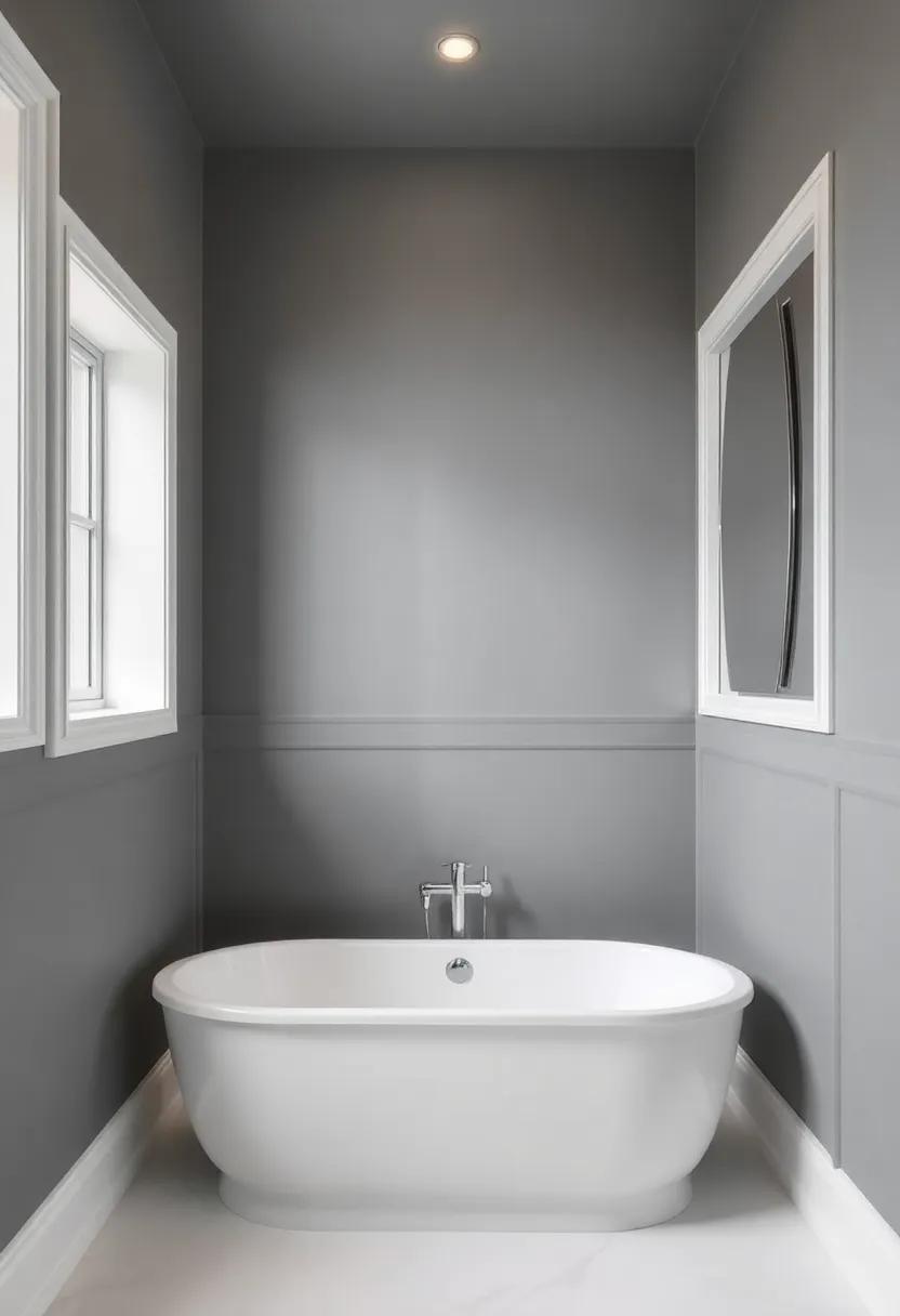 Crisp ‌White Trims:‌ Complimenting ⁣Gray Walls ‍for a Polished Finish