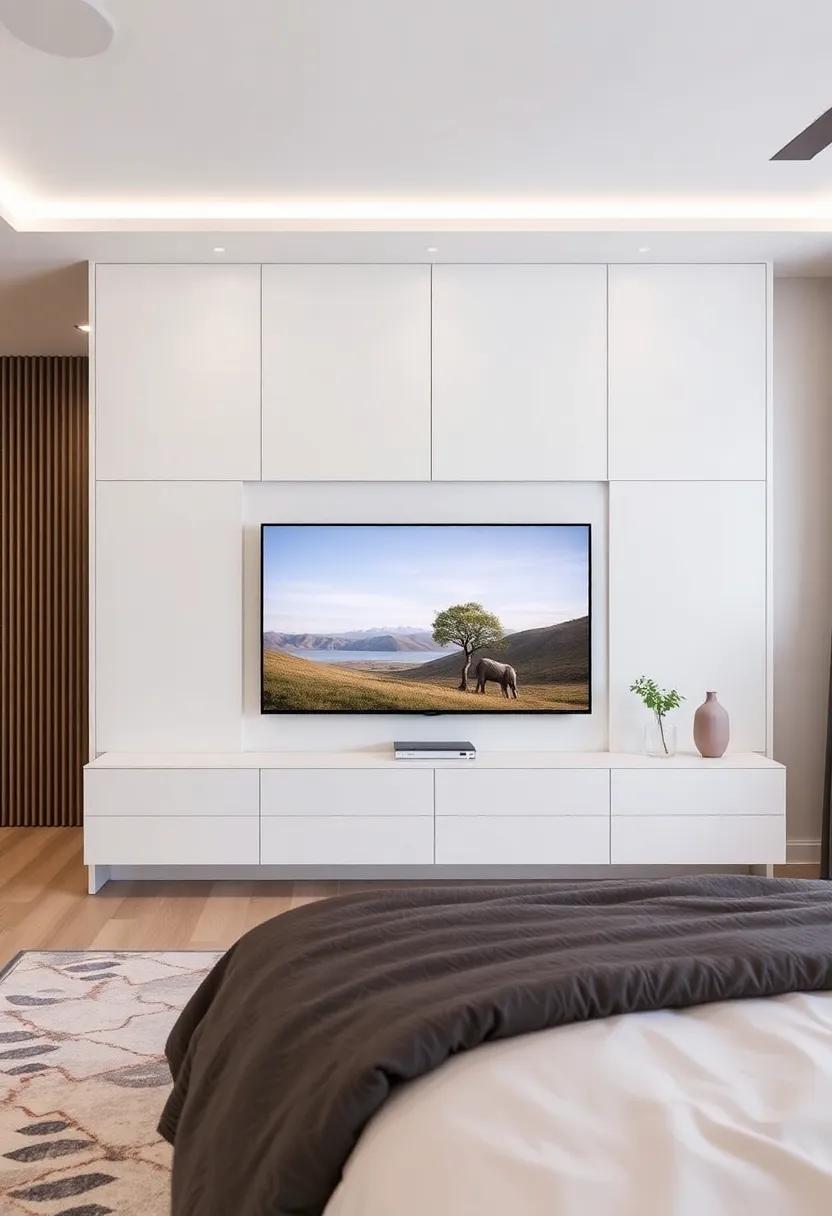 Elevate ‍Your Bedroom Aesthetic with Custom Designed TV Units