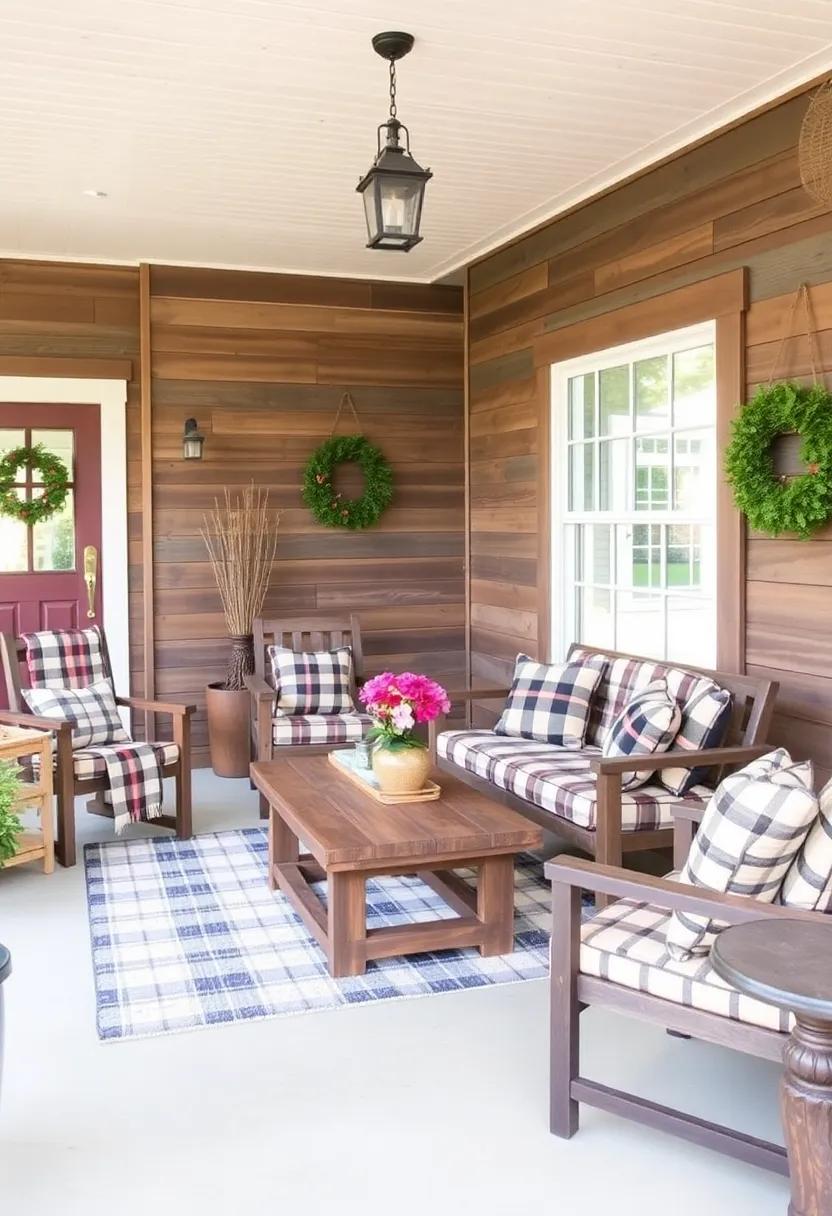 2) Rustic‌ Farmhouse Appeal: Incorporate reclaimed wood furniture and soft, plaid throws for a warm, ⁣country-inspired look that feels like home