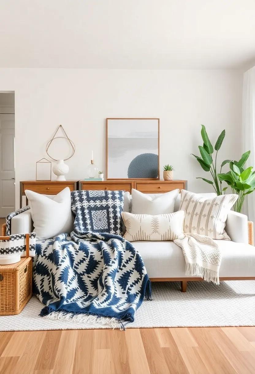 Layering Patterns for ‍Depth: Combining Different Textiles ⁣in Living Room⁣ Design