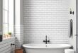 Chic and Timeless: Modern Farmhouse Bathroom Designs Featuring Subway Tiles