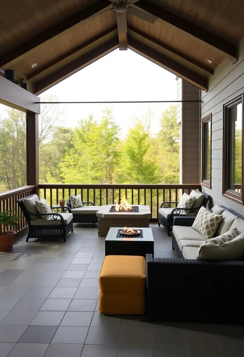 Playful Outdoor Rugs that Enhance Porch Comfort