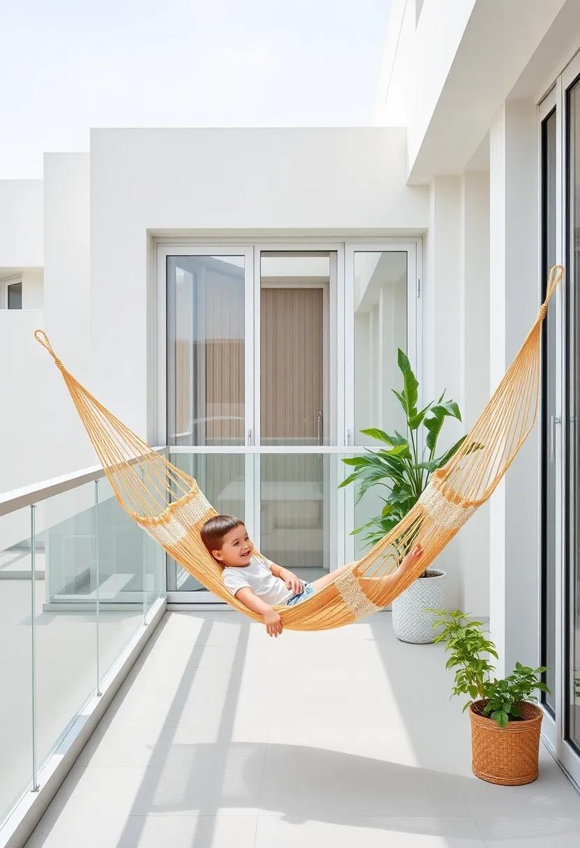 Childhood Dreams: Hammocks as a Fun Escape for Kids ⁤on the Balcony