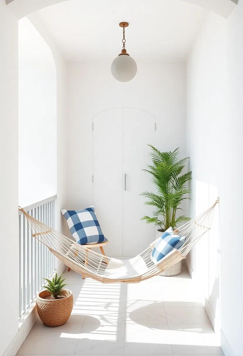 Cozy Nooks: Styling Ideas for Small Balconies​ with Foldable Hammocks