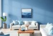 24 Ocean-Inspired Decor Ideas for a Serene Blue Living Room Retreat