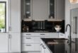 27 Stunning Gray Kitchen Cabinets Paired with Sleek Black Counters for Timeless Style