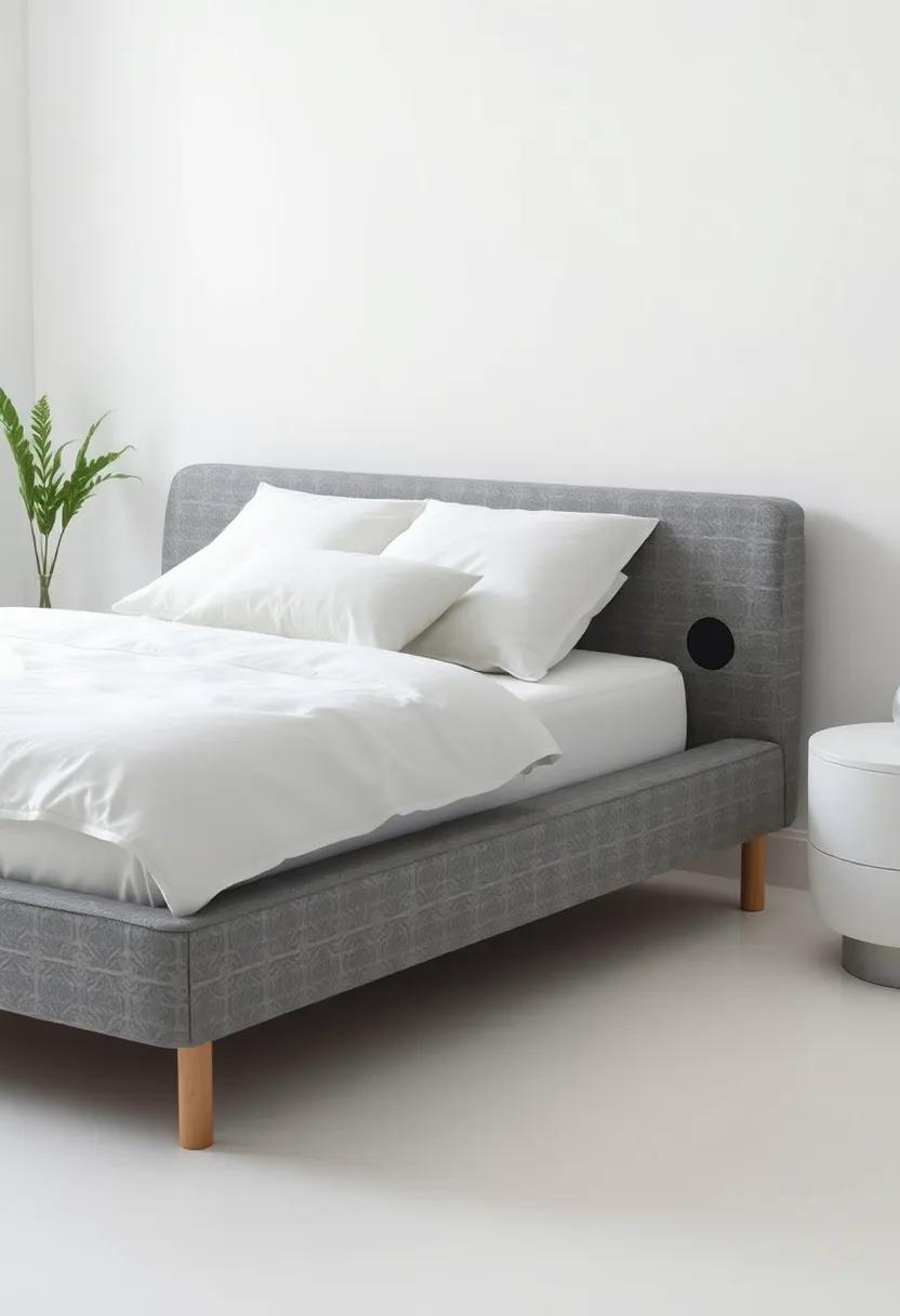 The Bed with ⁤Built-In Speakers: enjoy your ‍favorite sounds or ‌white noise‌ while​ you drift off ⁤to sleep with this adjustable bed that includes high-quality Bluetooth speakers