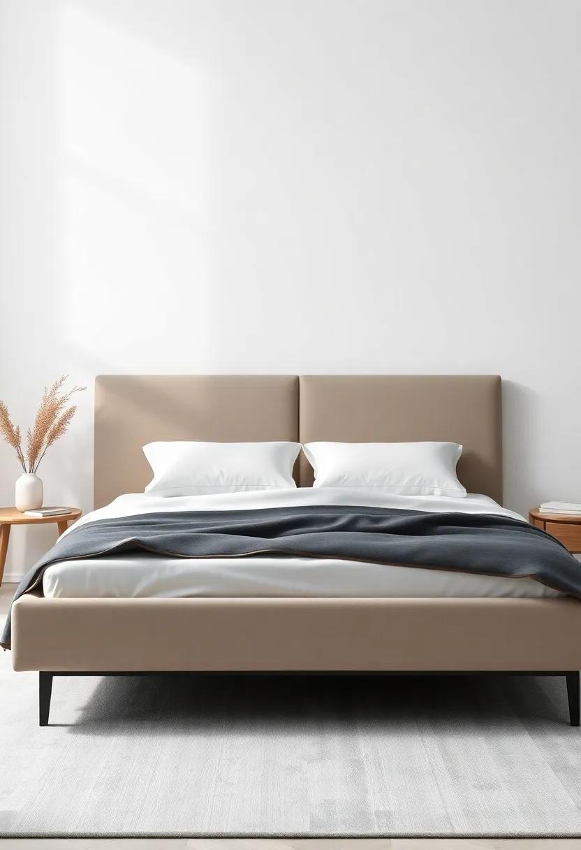 The Modern Minimalist Bed: Sleek and stylish, this bed's clean lines and minimalist ⁢design make it a chic addition to any bedroom while providing customizable​ comfort options