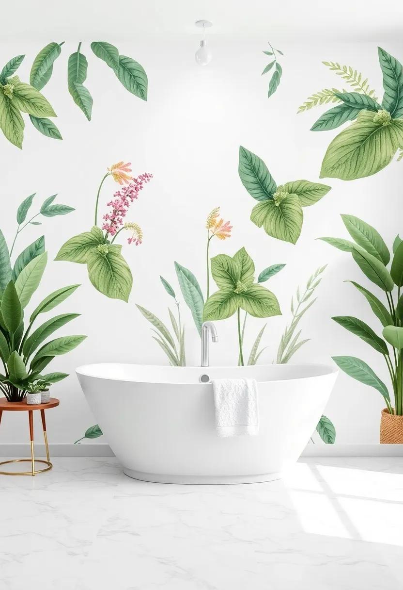 Create a⁤ Natural Oasis with Botanical Wall Murals