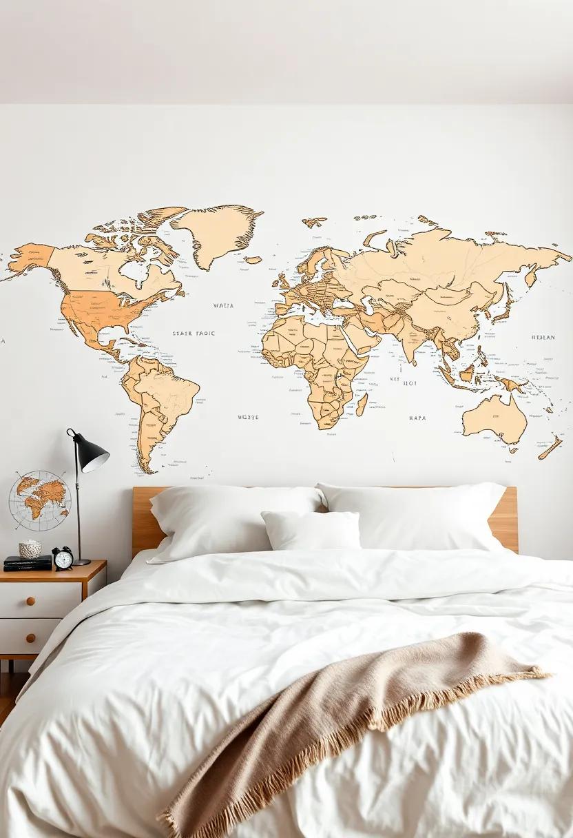 Vintage Maps: For the travel lovers, ⁣vintage map decals⁤ provide an ⁤artistic way to⁤ showcase‌ your wanderlust without sacrificing wall space