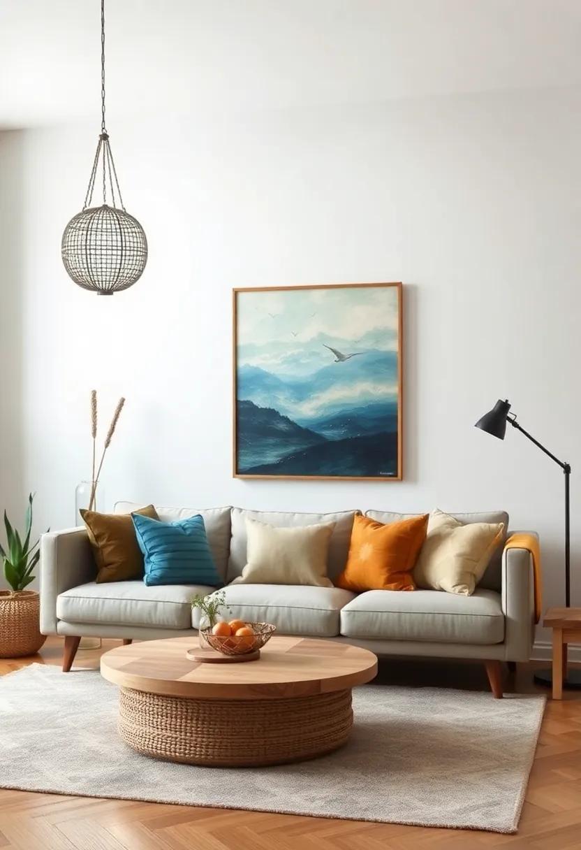 Incorporate a Unique Focal Point: Choose ⁣one statement piece, like an oversized piece⁤ of‌ art or⁢ a vintage ⁤sofa, to draw the eye