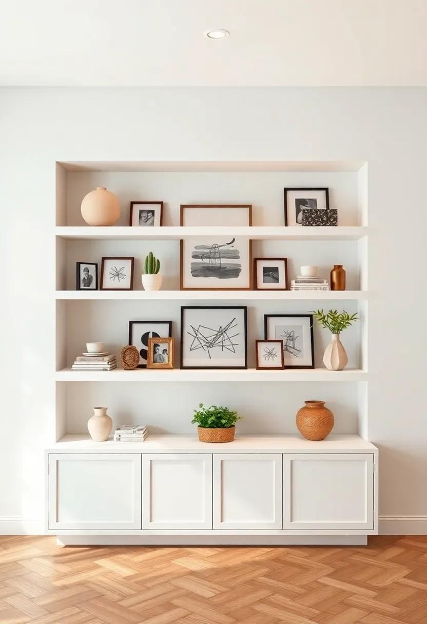 Artistic Displays ​on Built-In Shelves‍ to Elevate Your ​Space