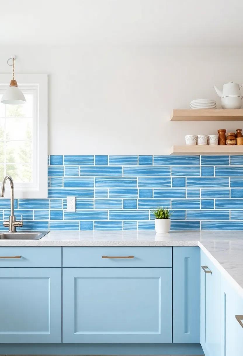 Nautical Stripes: Add a playful touch with striped tiles ⁢in nautical colors,capturing‌ the essence of sailing and coastal​ adventures