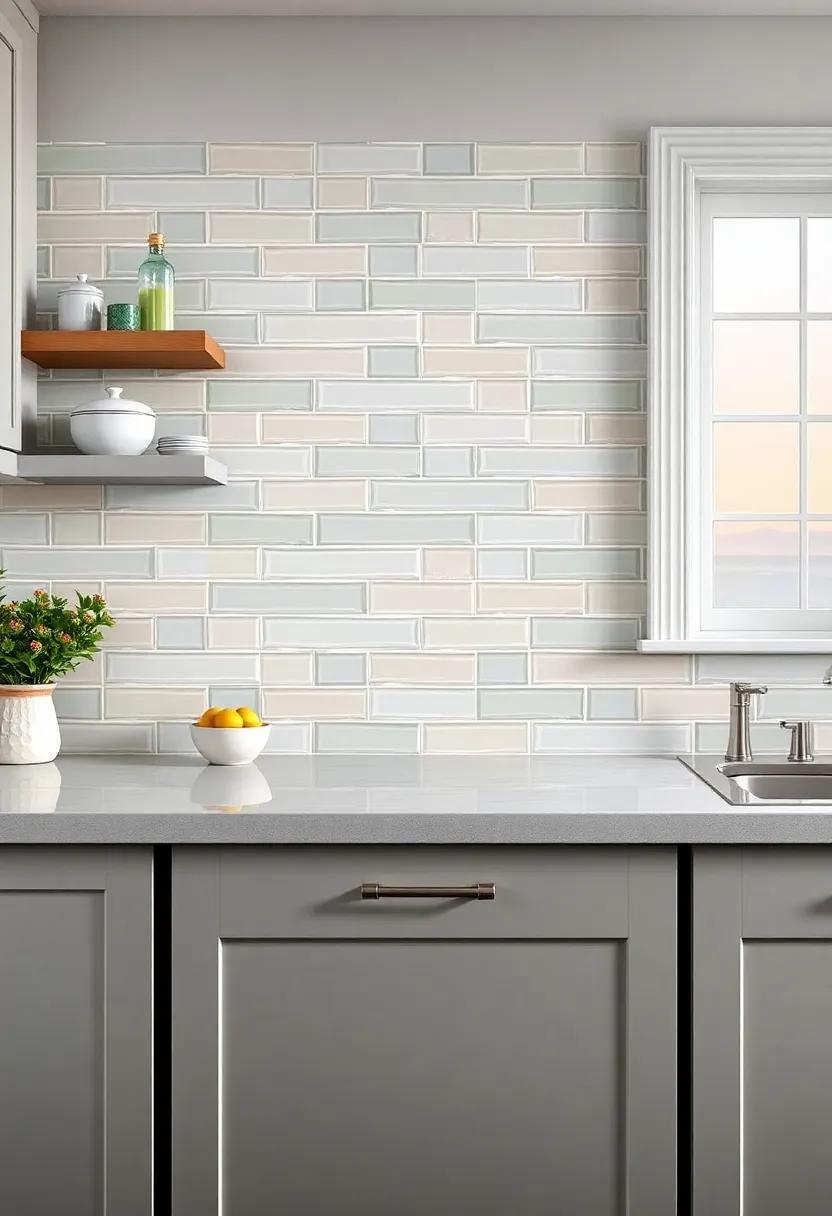 Subtle pastels: Use soft pastel tiles in ⁤hues​ like mint greens and light pinks that reflect the soft⁣ colors of a coastal ​sunset