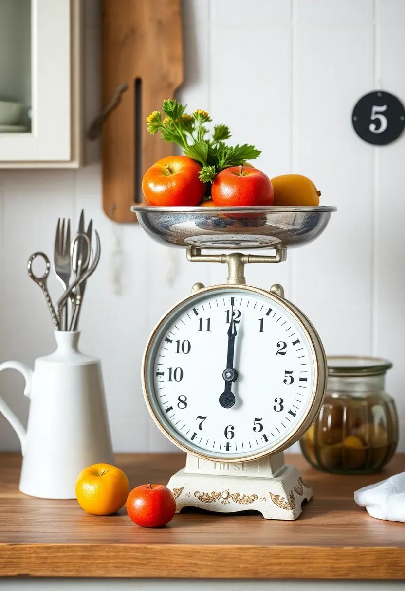 Antique⁢ Scale: A charming decorative piece that doubles as a conversation starter, perfect ⁢for ⁤holding fresh ‌fruits or herbs