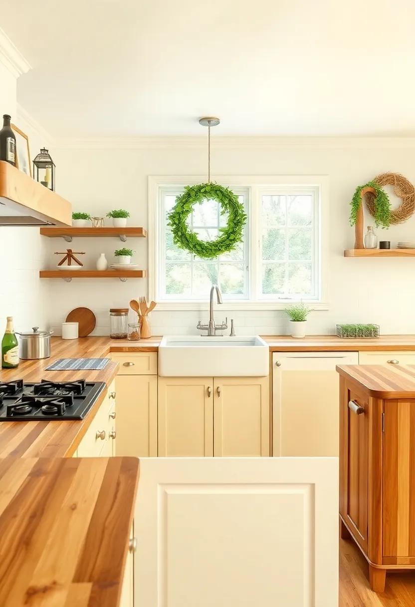 Butcher ‍Block Countertops: ⁢sturdy‍ and stylish, these countertops provide a wonderful workspace for food‌ preparation ‍while adding warmth
