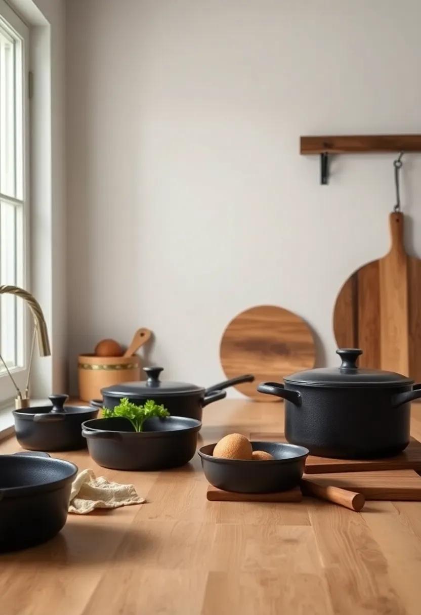 Cast Iron‌ Cookware: Essential ⁣for both cooking and aesthetics, these pieces enhance flavor and bring a rustic touch to your kitchen