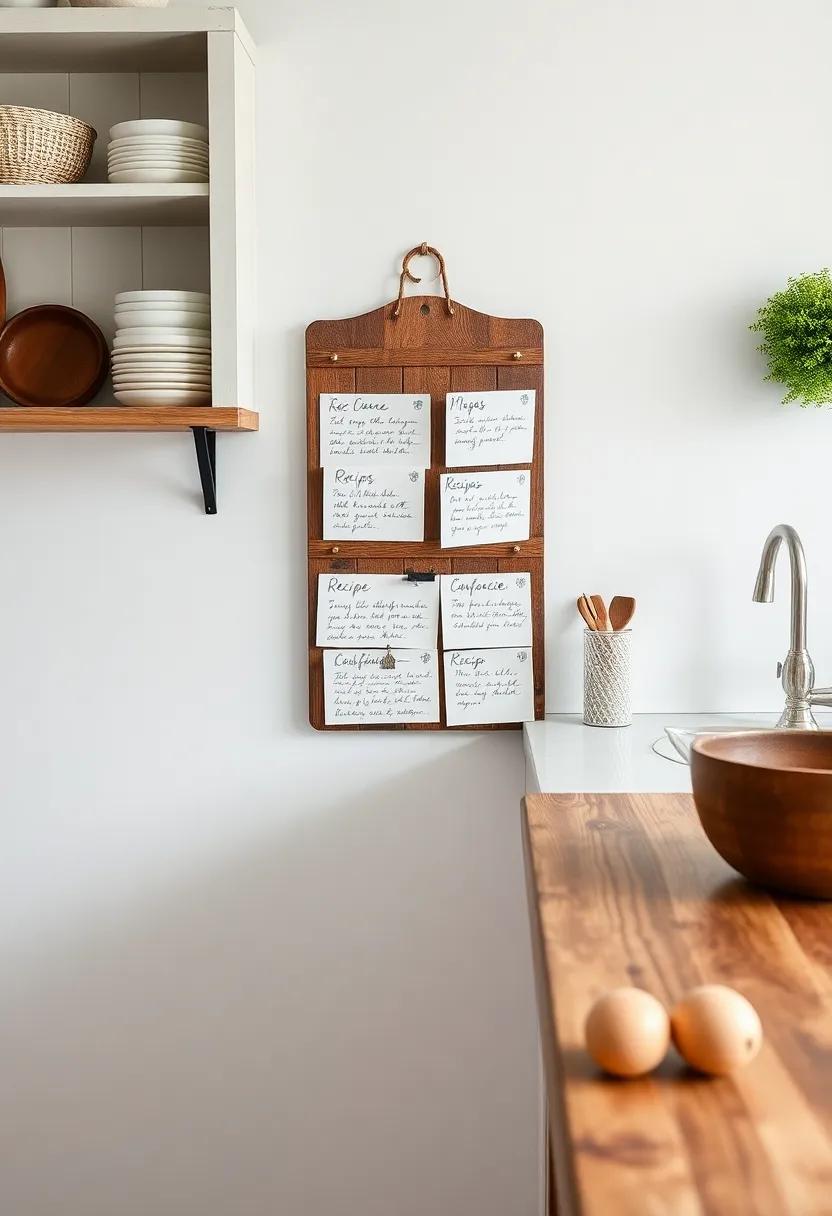 Handwritten Recipe ‌Cards: ⁢Display cherished ​family ⁤recipes on the wall or in‌ a decorative holder to ​keep your culinary ‌traditions ‍alive