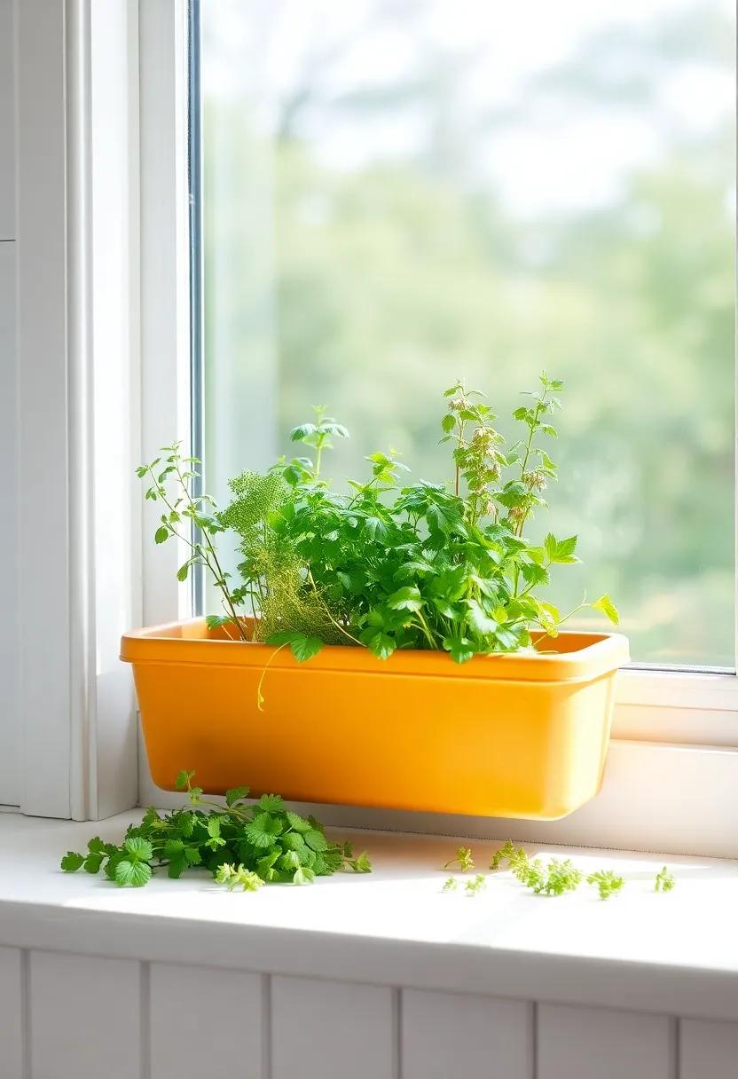 Herb Garden: A small ​windowsill ⁤planter filled with fresh herbs not only beautifies your kitchen but also elevates your⁣ culinary creations