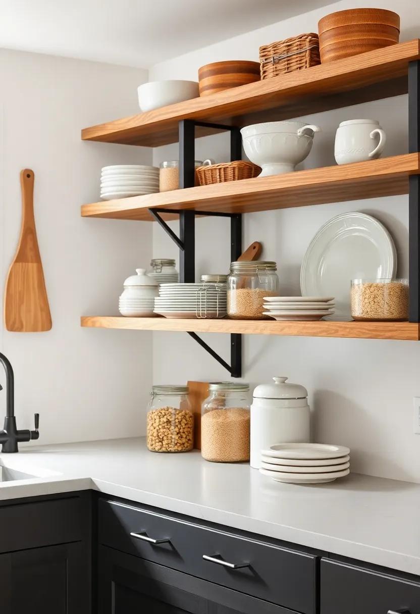 Open shelving: Display your beautiful dishware and jars of dry goods for ‌a practical yet⁤ stylish organization that makes everything accessible