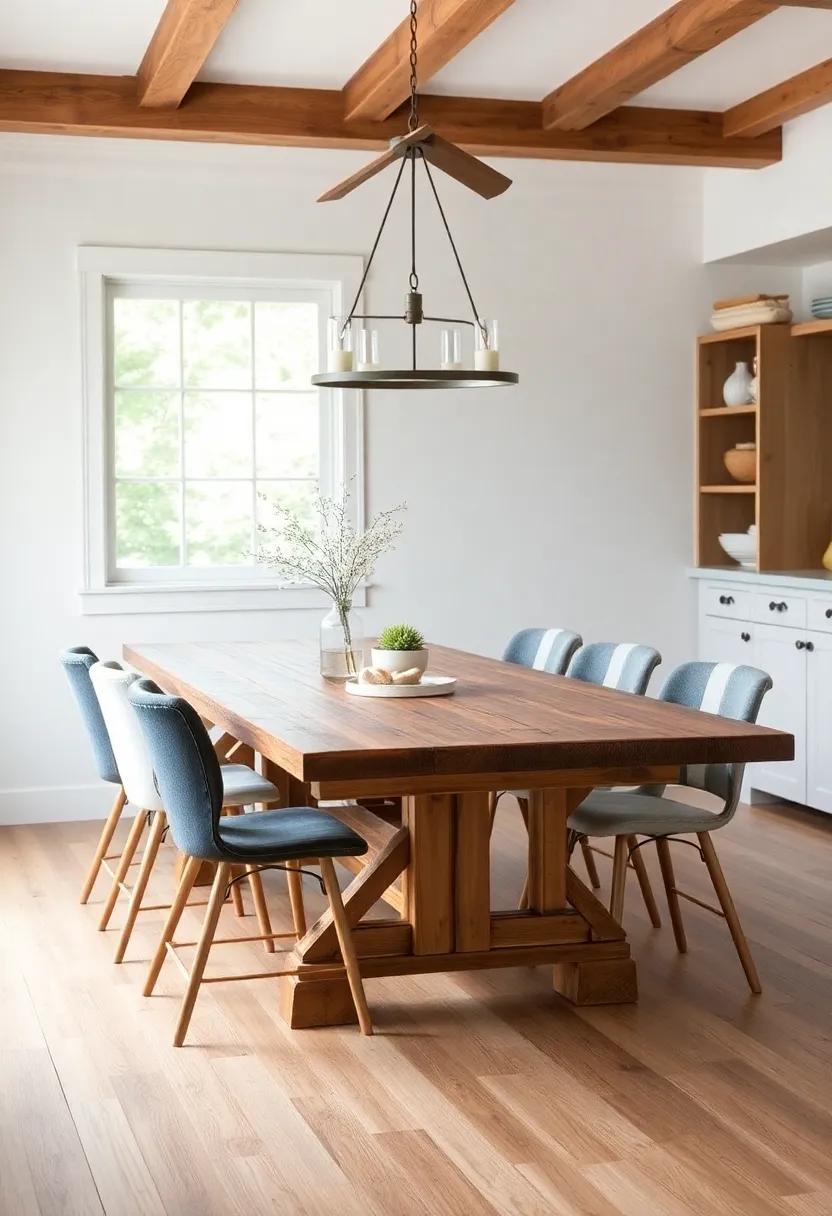 Reclaimed ‌Wood Table: A sturdy ‍centerpiece for family gatherings, this table tells a story with its well-worn⁣ surface and inviting feel