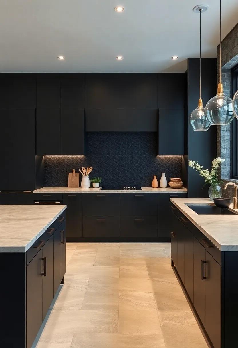 Subtle Patterns: The Charm⁢ of ‍Intricate Tile Work Against Dark Surfaces