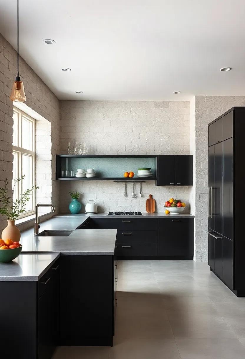 The Art of Contrast: Pairing Dark Cabinets⁢ with Lighter Accents