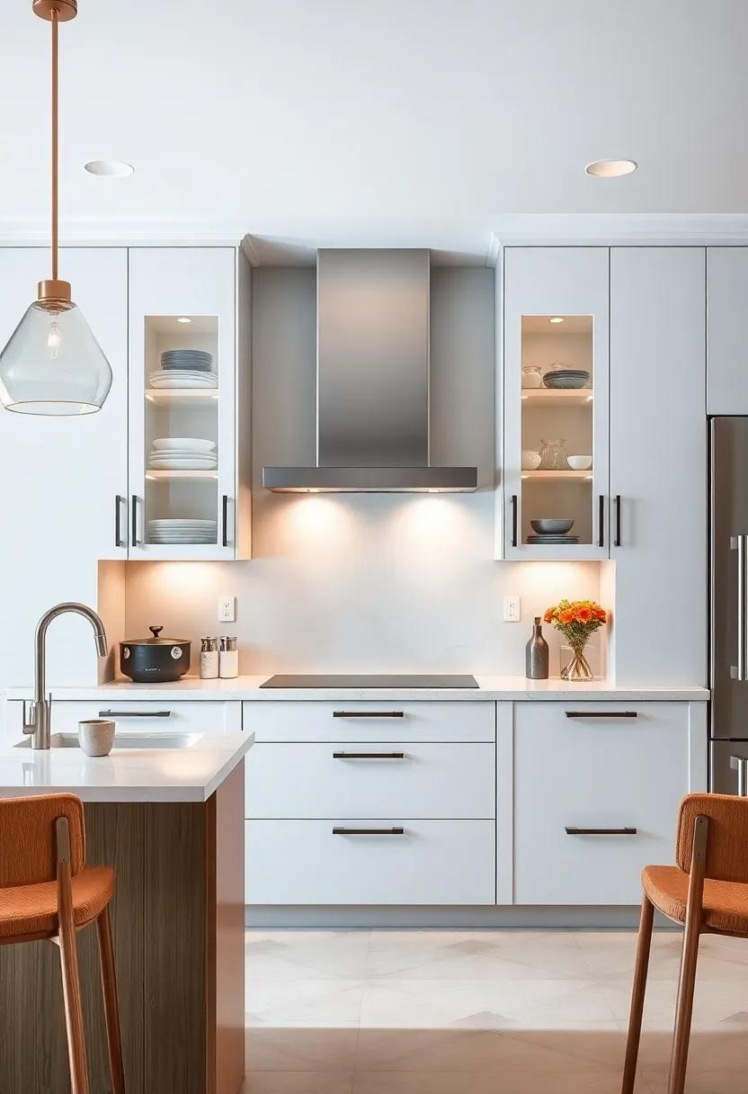 Unique Shapes: Break ⁢away from tradition with unconventional-shaped glass-front cabinets that add an element of surprise and intrigue to your​ kitchen layout