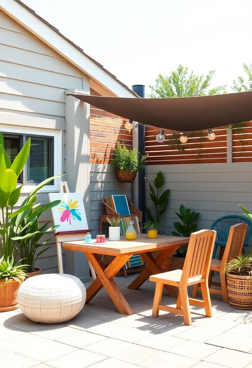 Artful Adventure Space: Create a mini‍ outdoor art studio complete with‍ easels, washable paints, and shaded tables, perfectly situated for ​parent-child creativity ⁢sessions