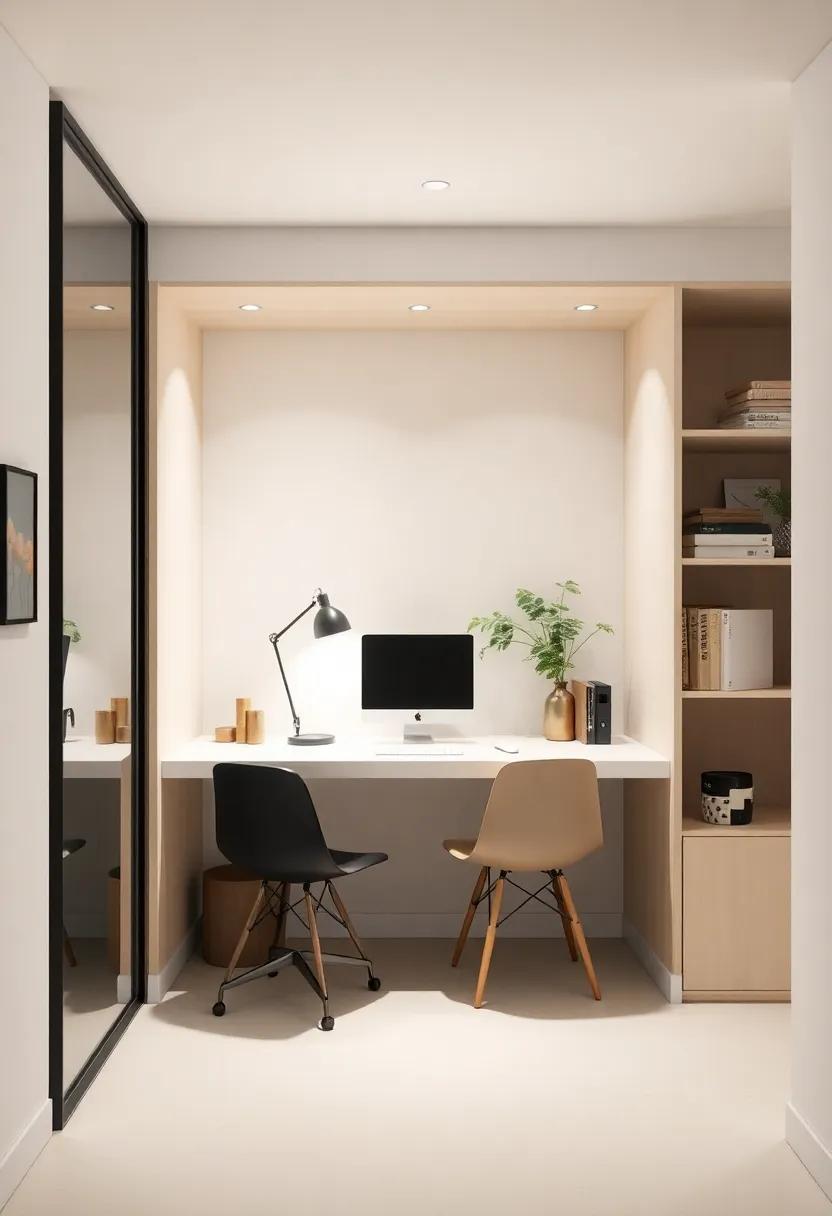 Implement a sliding ​storage‍ system under your workspace to keep less frequently used ‌items ‌out of sight but within reach